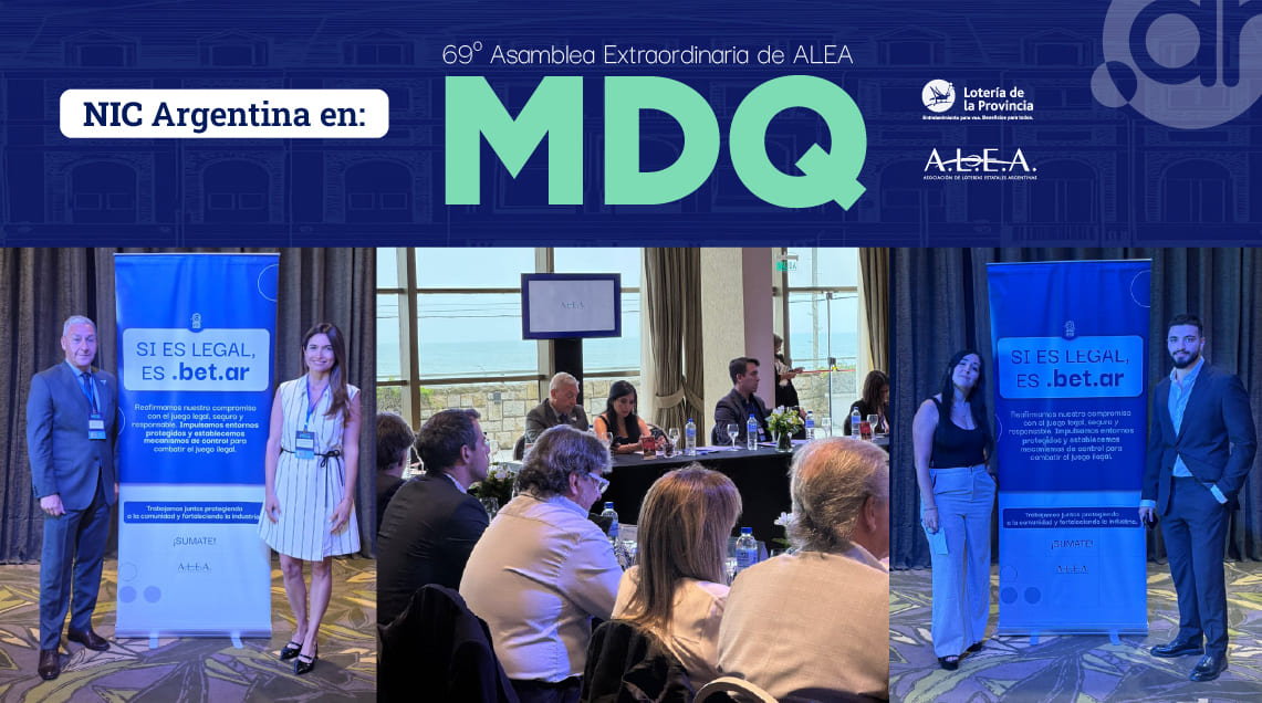 Autoridades y referentes en una asamblea sobre operadores validados y dominios bet.ar