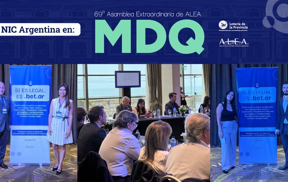 Material institucional de NIC Argentina y ALEA sobre .bet.ar y juego online legal en Argentina